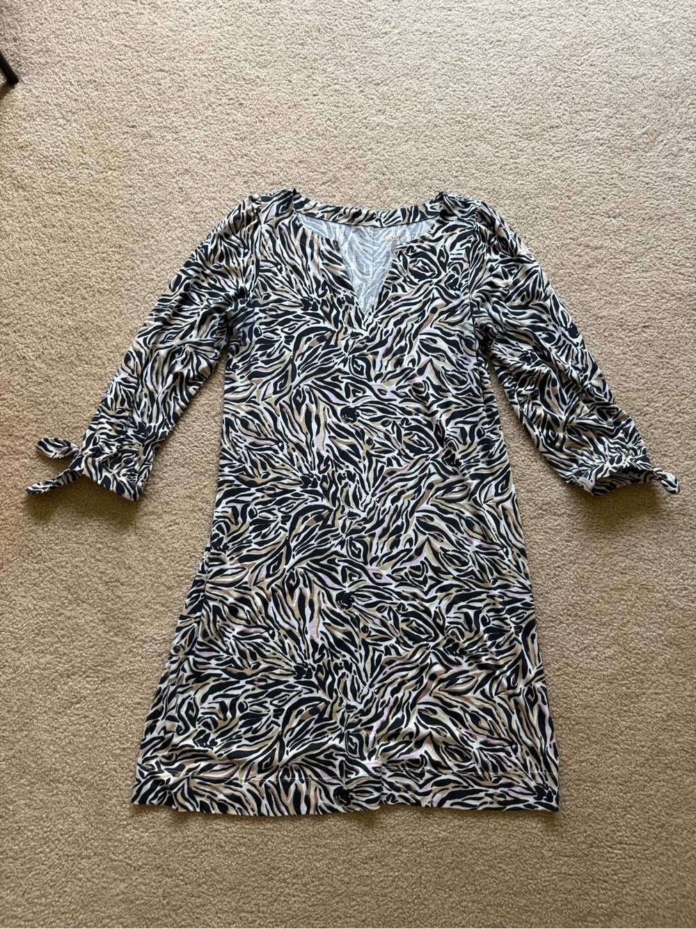 Lilly Pulitzer animal print jersey dress size small